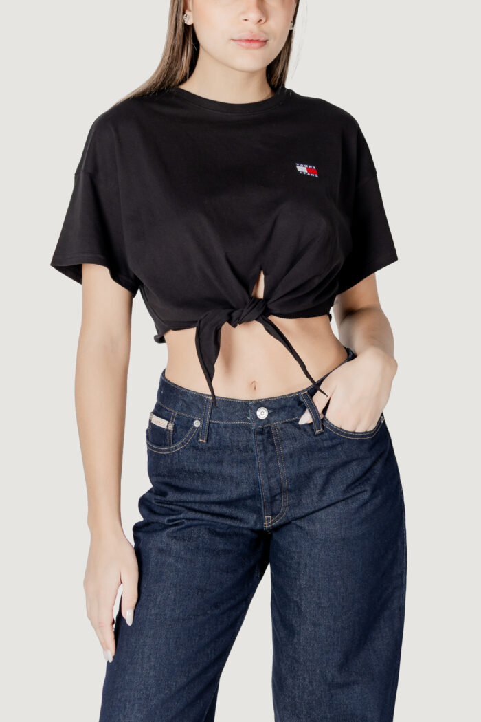 Top Tommy Hilfiger TJW REG WAIST TIE Nero