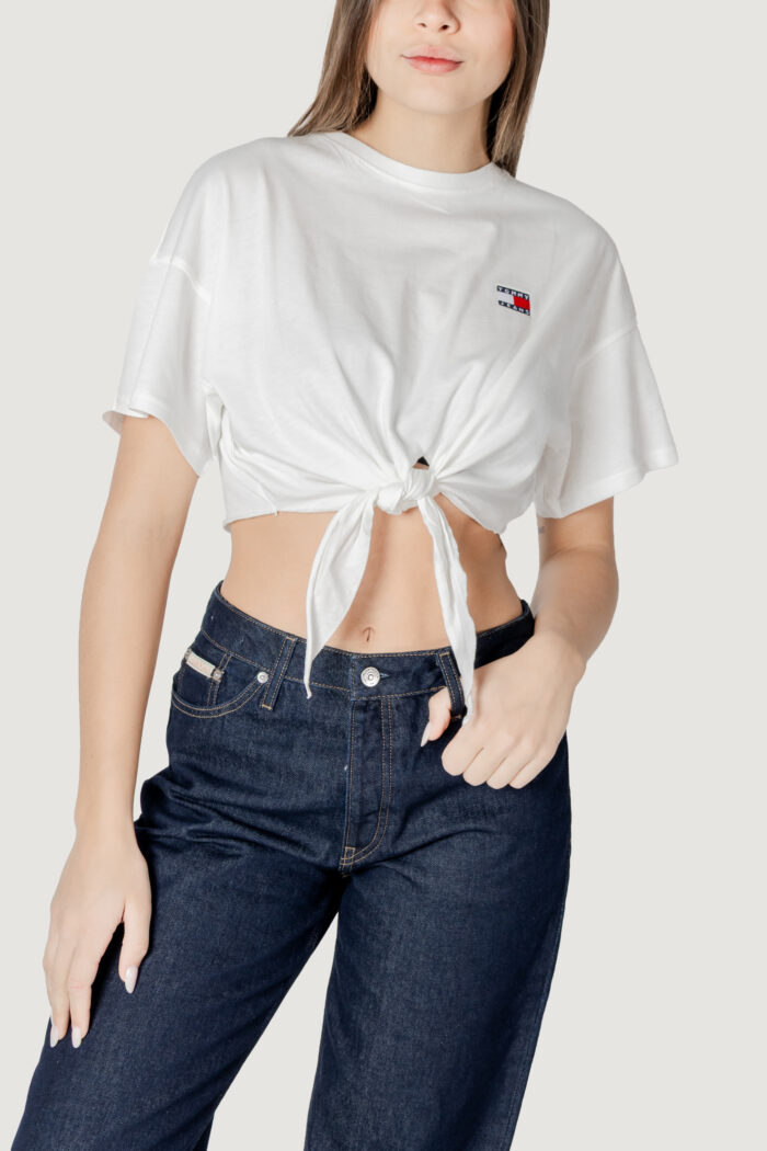 Top Tommy Hilfiger TJW REG WAIST TIE Panna