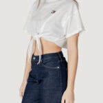 Top Tommy Hilfiger Jeans TJW REG WAIST TIE Panna - Foto 2