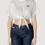 Top Tommy Hilfiger Jeans TJW REG WAIST TIE Panna - Foto 5