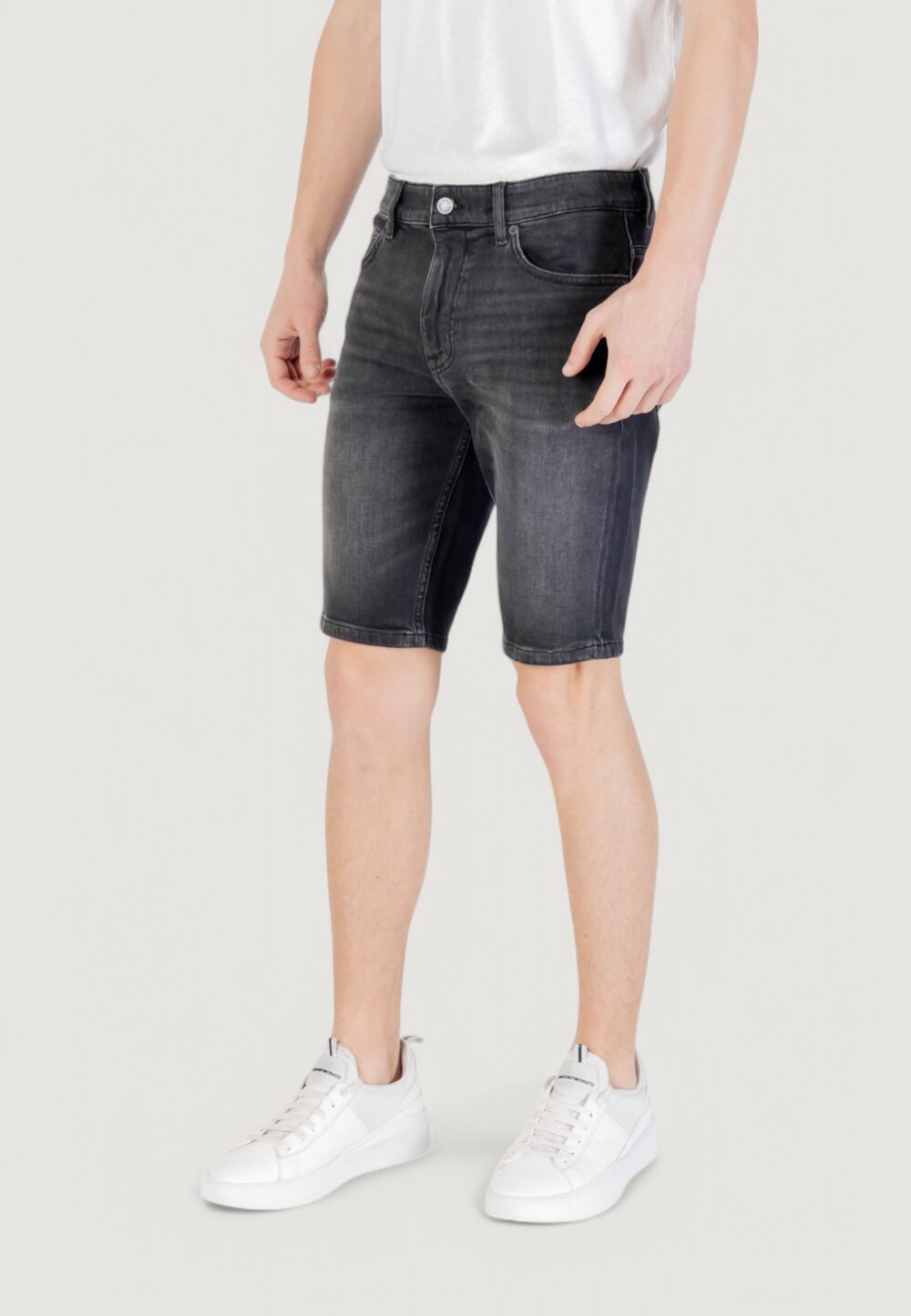 Bermuda Boss Delaware Shorts BO 10269809 01 Nero - Foto 3