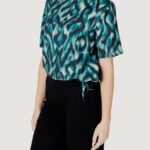 Blusa manica corta Street One Roundneck blouse w gath Verde - Foto 2