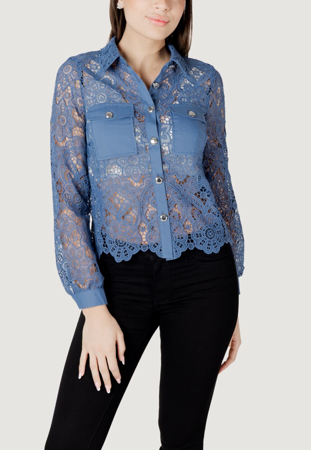 Bluse manica lunga Morgan De Toi  Indigo - Foto 1