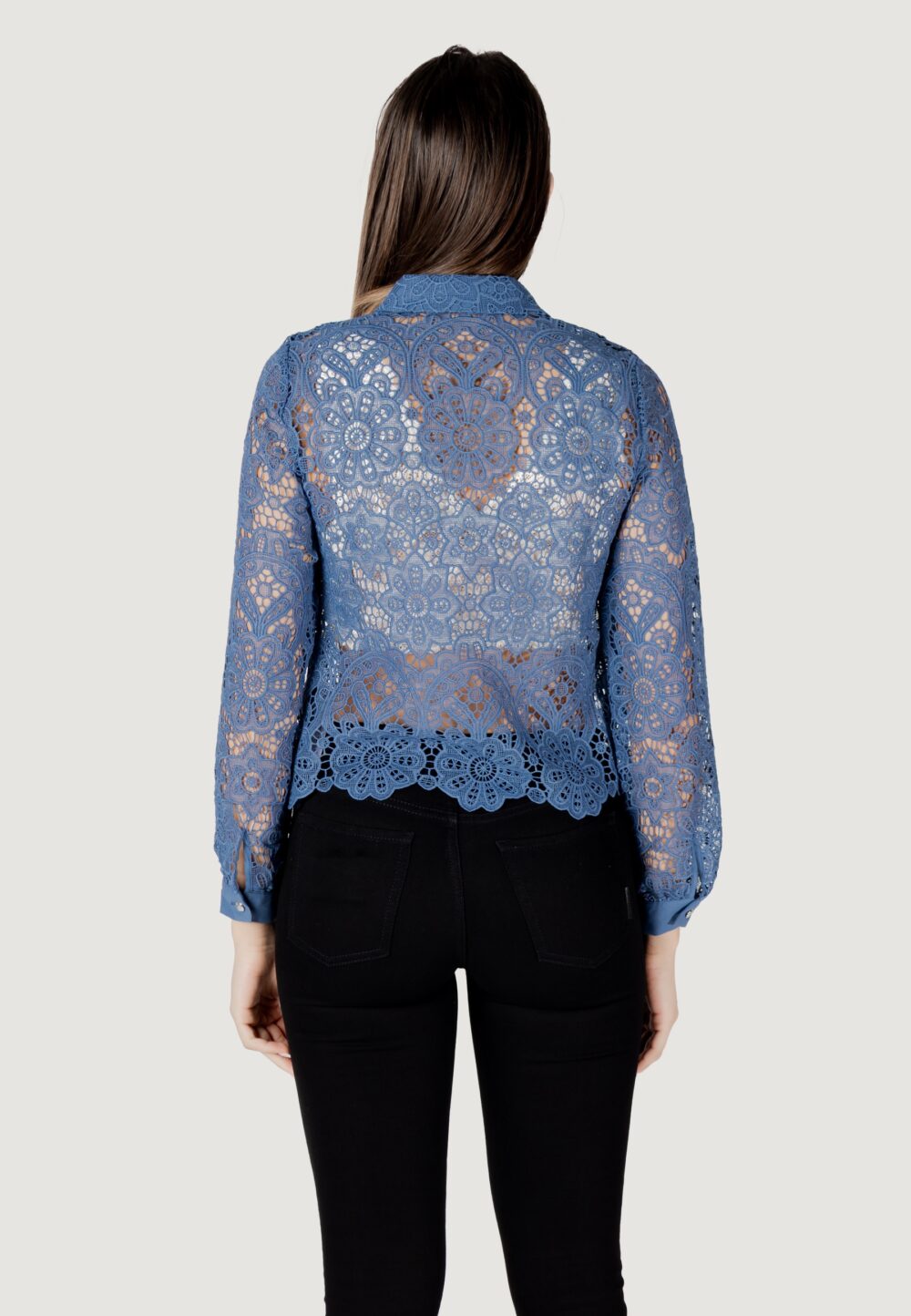 Bluse manica lunga Morgan De Toi  Indigo - Foto 4
