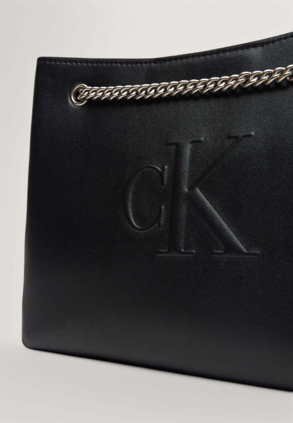 Borsa Calvin Klein Jeans SCULPTED CHAIN SHOULDER Nero - Foto 2