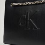 Borsa Calvin Klein Jeans SCULPTED CHAIN SHOULDER Nero - Foto 2