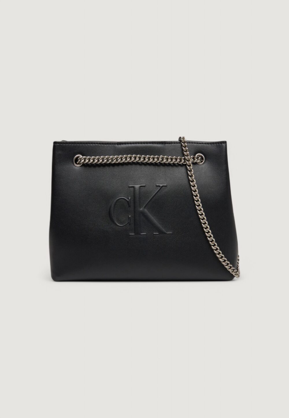 Borsa Calvin Klein Jeans SCULPTED CHAIN SHOULDER Nero - Foto 1
