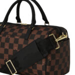 Borsa Sprayground PEEKING CHARACTER CHECK MINI DUFFLE Marrone - Foto 4