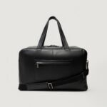 Borsone Calvin Klein CK PREMIUM LEATHER  WEEKENDER Nero - Foto 3