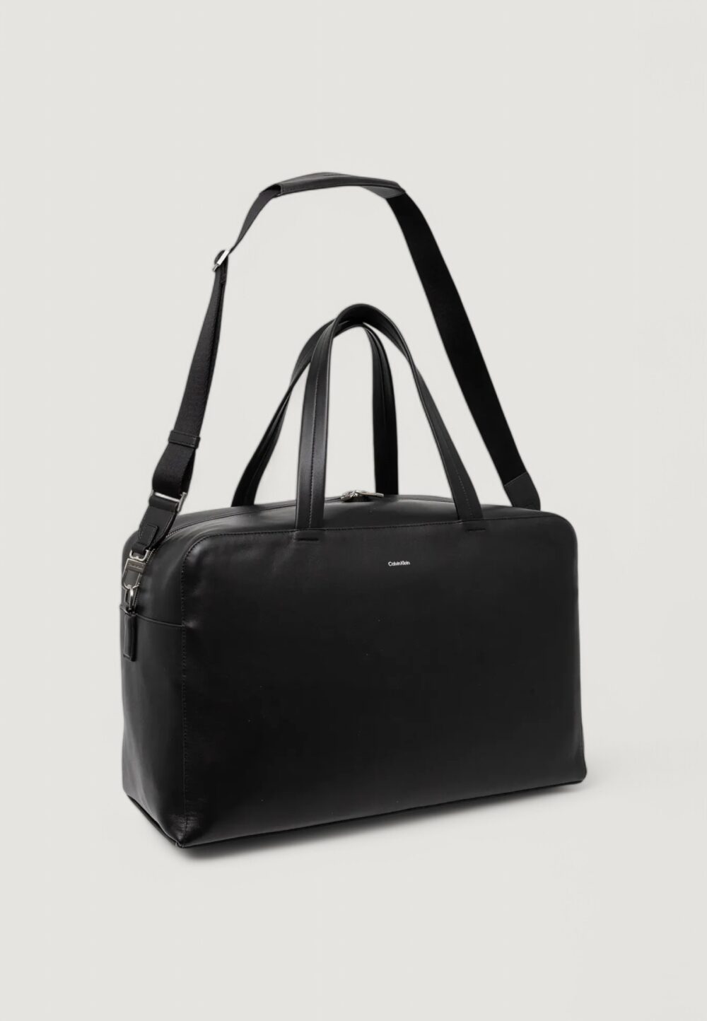 Borsone Calvin Klein CK PREMIUM LEATHER  WEEKENDER Nero - Foto 2