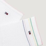 Calzini Tommy Hilfiger SHORT SOCK 2P RIB SHINE Bianco - Foto 2