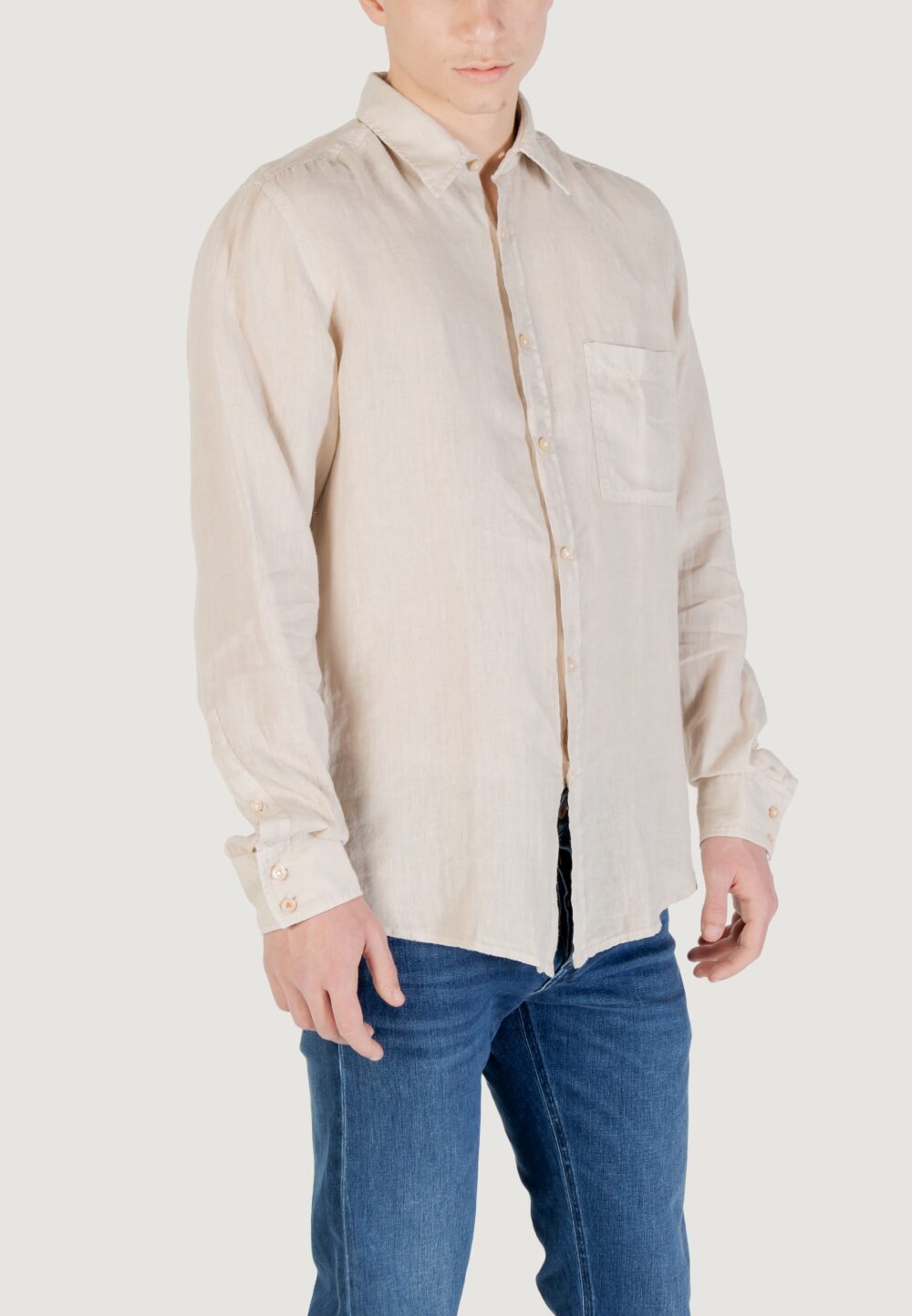 Camicia manica lunga Boss Relegant_6_M 10267858 01 Beige chiaro - Foto 2