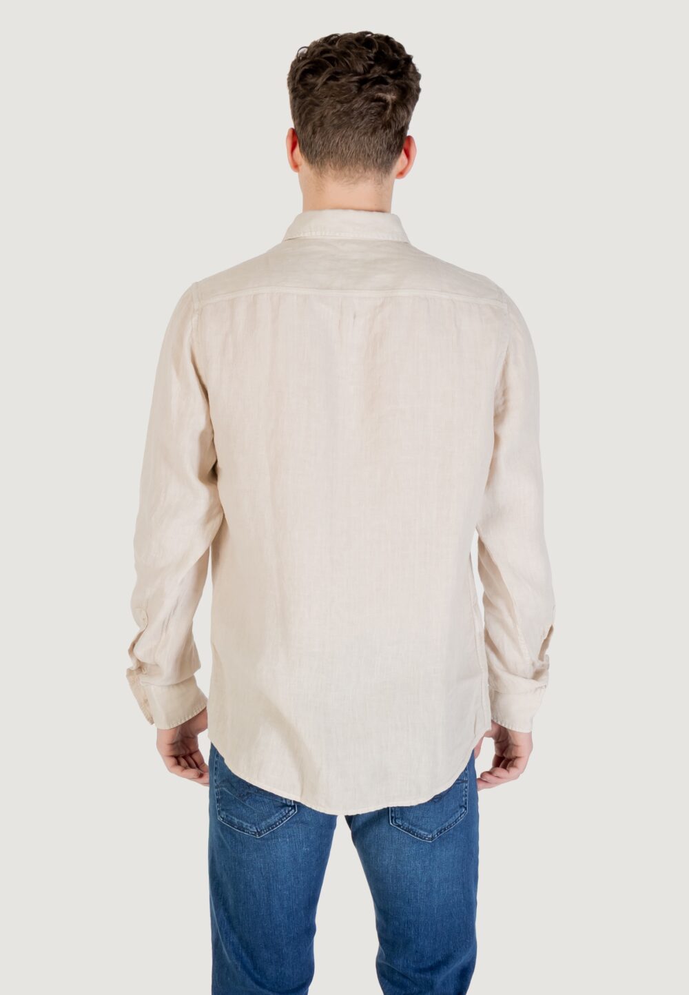 Camicia manica lunga Boss Relegant_6_M 10267858 01 Beige chiaro - Foto 4