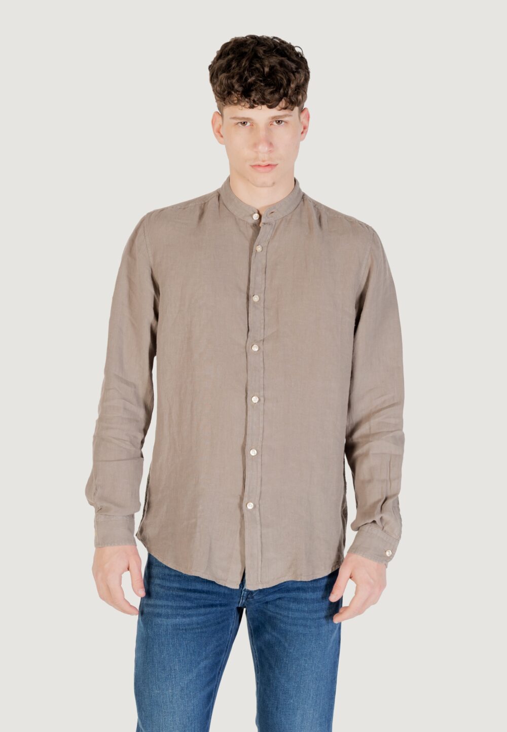 Camicia manica lunga Boss Race_1_M 10267858 01 Terra - Fango - Foto 5