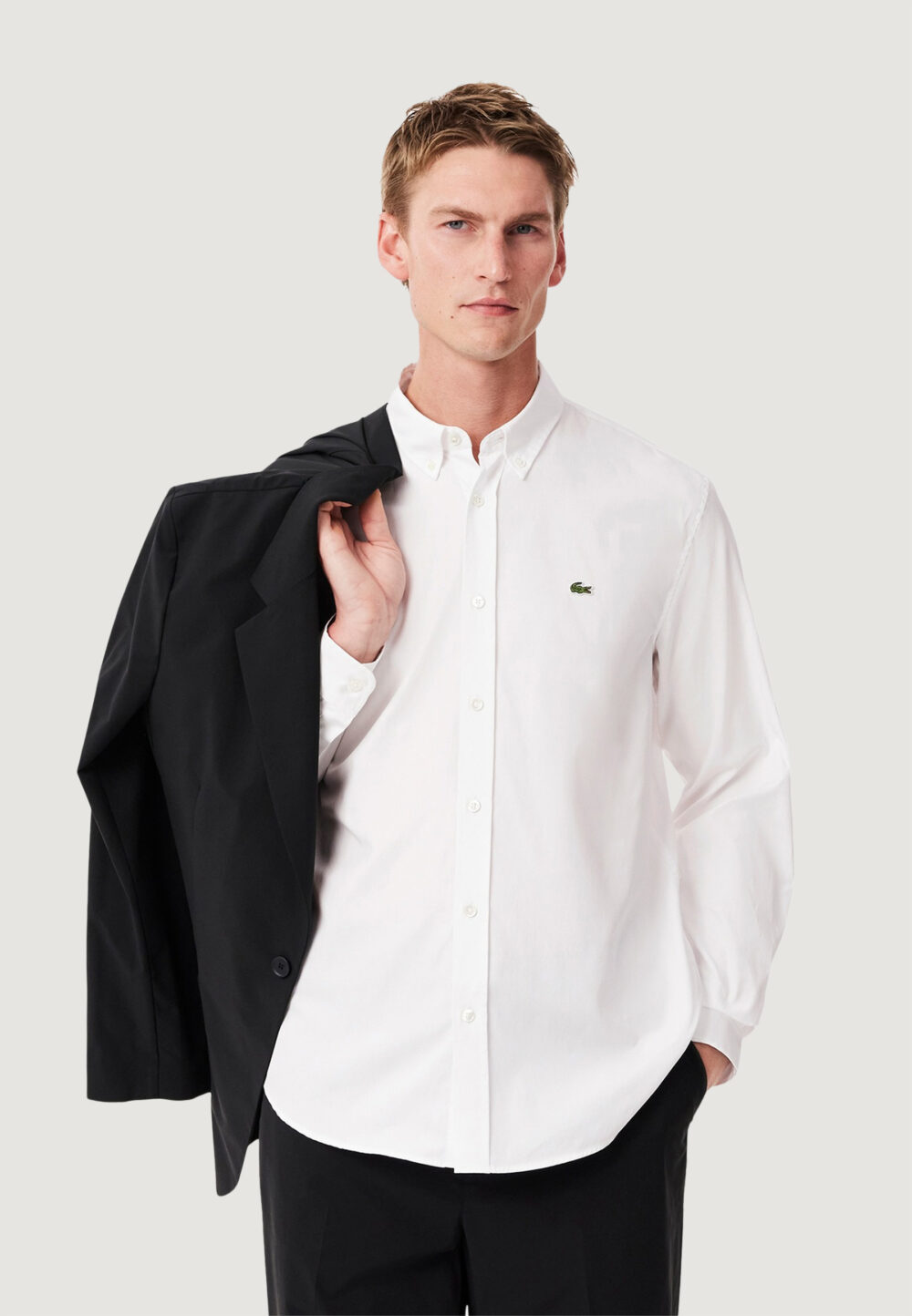 Camicia manica lunga LACOSTE  Bianco - Foto 1