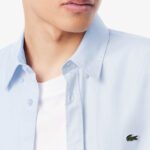 Camicia manica lunga LACOSTE  Celeste - Foto 4