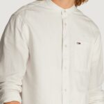 Camicia manica lunga Tommy Hilfiger Jeans TJM LINEN MIX BAND Bianco - Foto 2