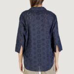 Camicia manica lunga Jacqueline de Yong Jdytallie 3/4 Long Shirt Wvn Noos Blu - Foto 4