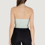 Canotta Calvin Klein Jeans WAFFLE TEXTURE HALTERNECK TOP Tiffany - Foto 4