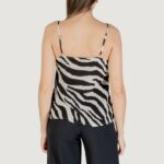 Canotta Vero Moda Vmeasy Joy V-Neck Singlet Wvn Ga Black-White - Foto 4