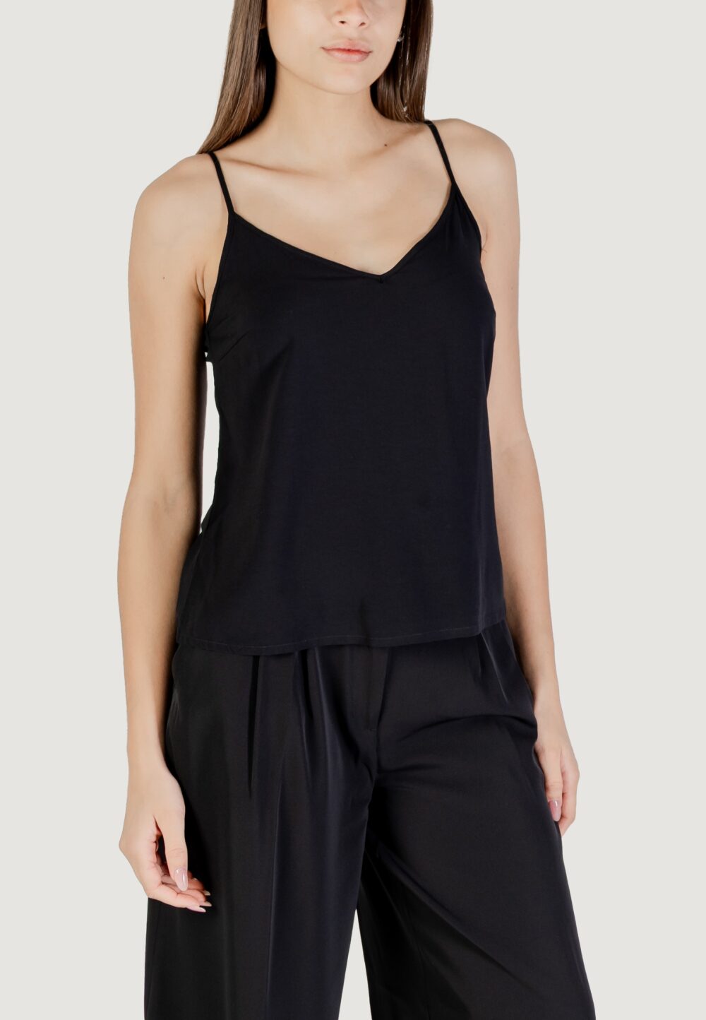 Canotta Vero Moda Vmeasy Joy V-Neck Singlet Wvn Ga Nero - Foto 3