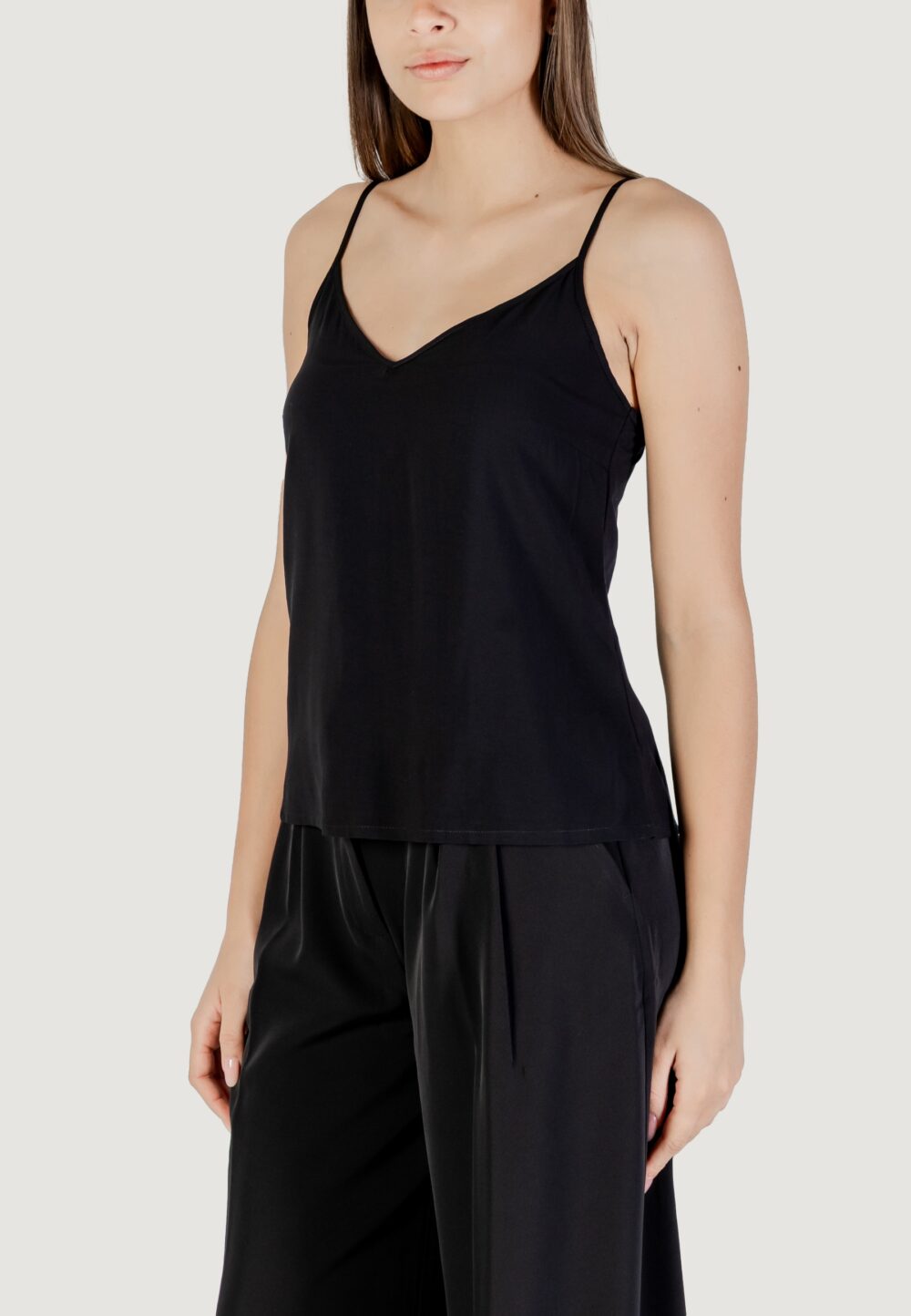 Canotta Vero Moda Vmeasy Joy V-Neck Singlet Wvn Ga Nero - Foto 4
