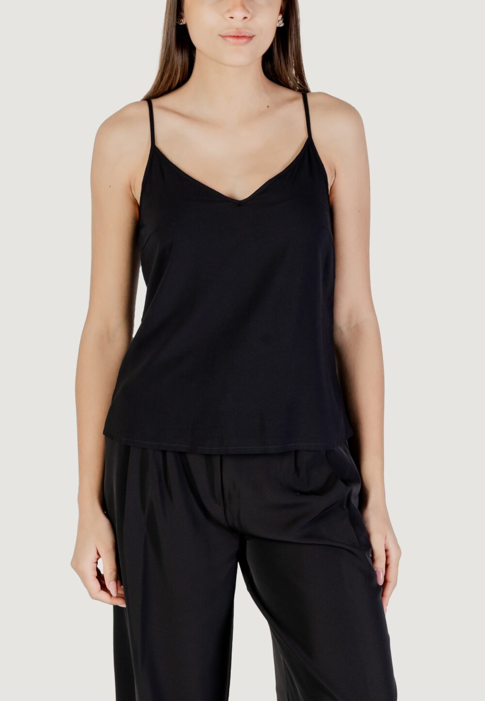 Canotta Vero Moda Vmeasy Joy V-Neck Singlet Wvn Ga Nero - Foto 5