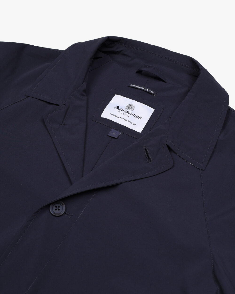 Cappotto Aquascutum STRETCH CABAN Blue scuro - Foto 3