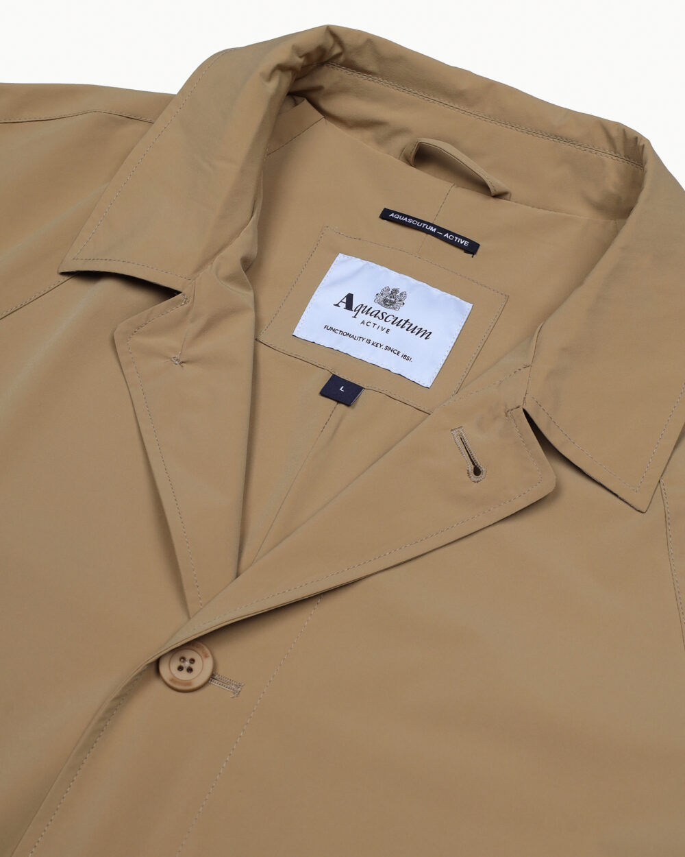Cappotto Aquascutum STRETCH CABAN Terra - Fango - Foto 3