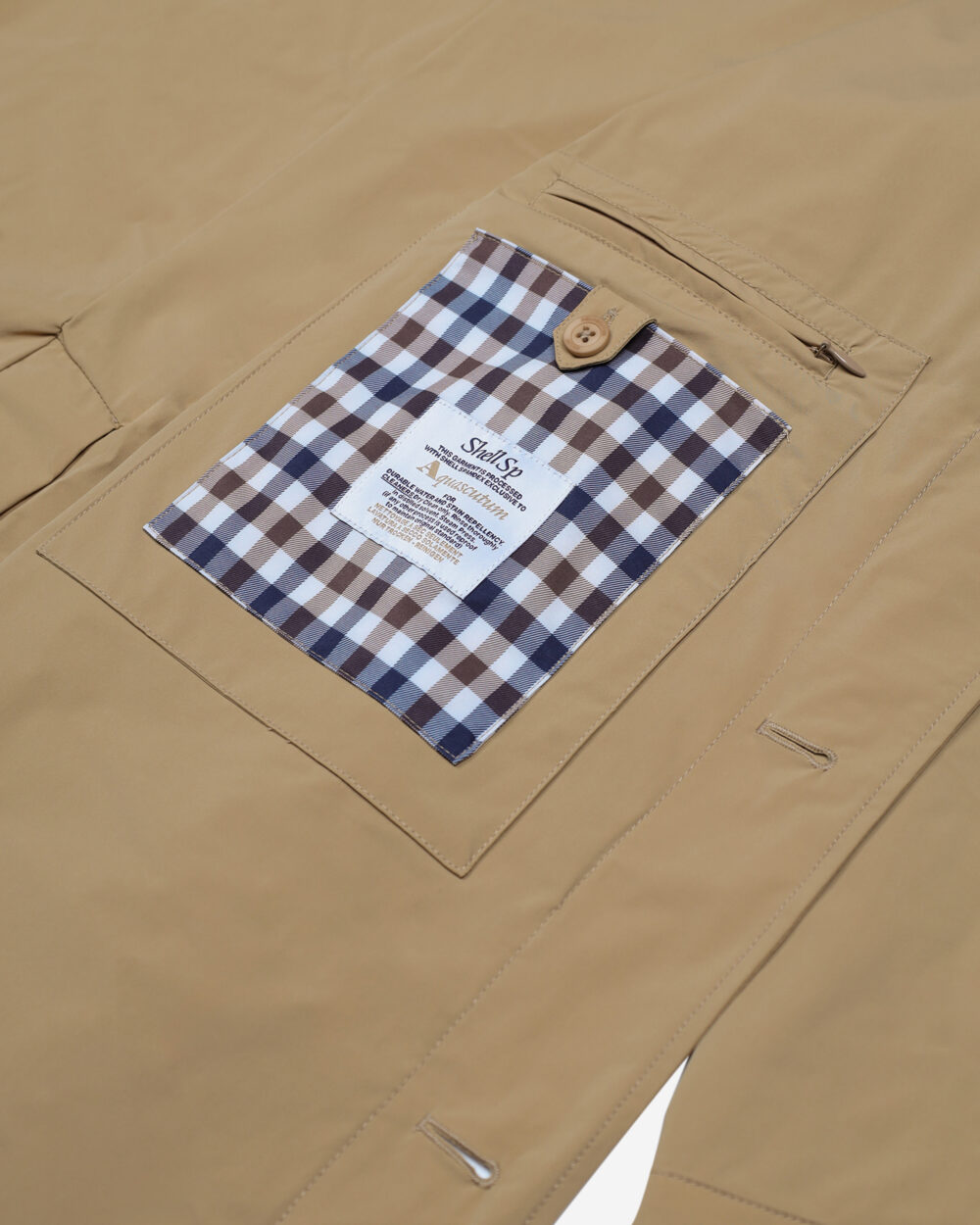 Cappotto Aquascutum STRETCH CABAN Terra - Fango - Foto 5