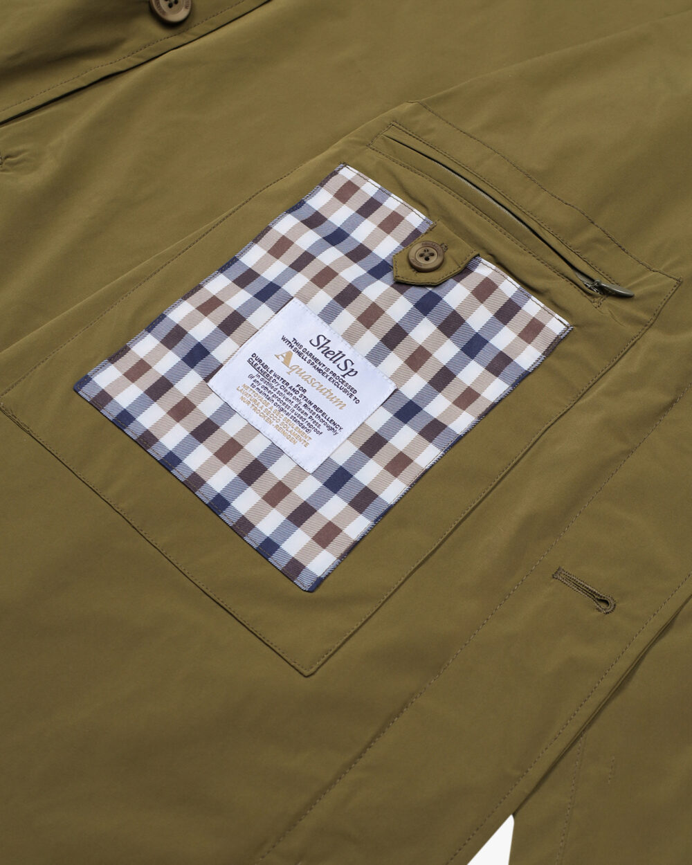 Cappotto Aquascutum STRETCH CABAN Verde - Foto 5