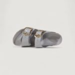 Ciabatte con fascia BIRKENSTOCK Arizona Big Buckle Grigio Chiaro - Foto 5