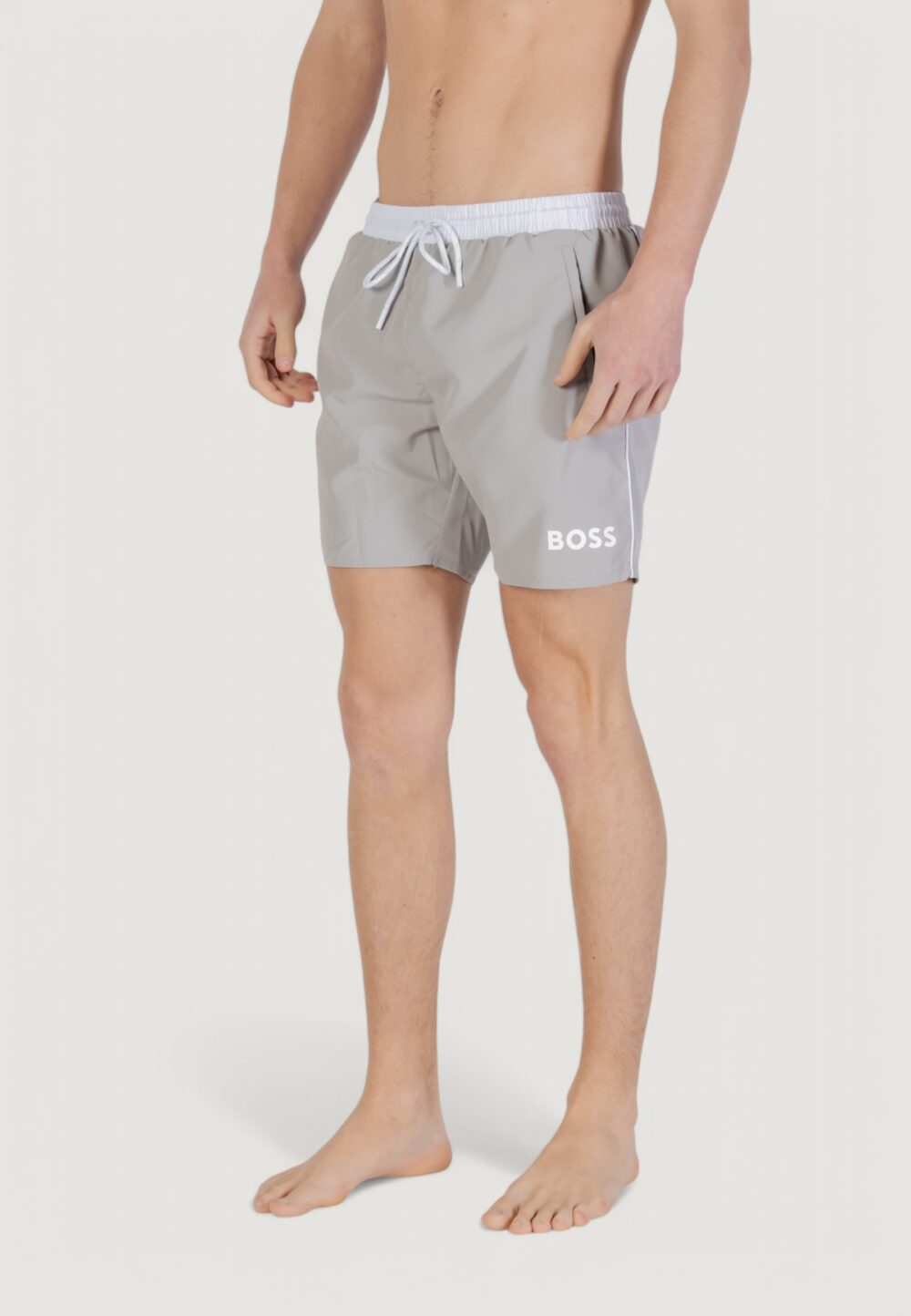 Costume boxer Boss Starfish 10259586 01 Grigio - Foto 3