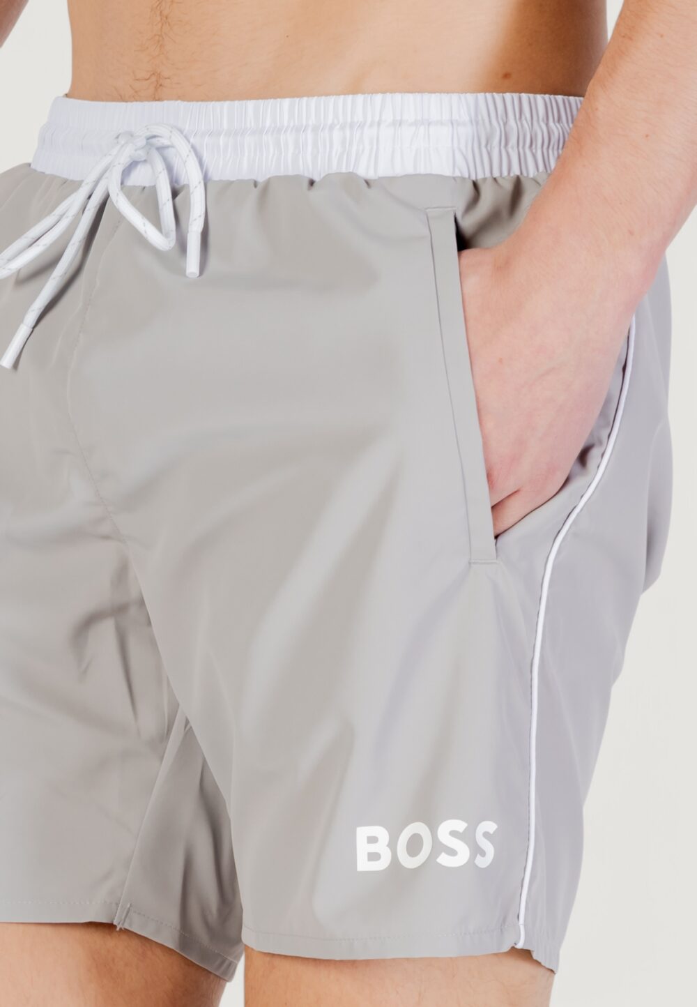 Costume boxer Boss Starfish 10259586 01 Grigio - Foto 2