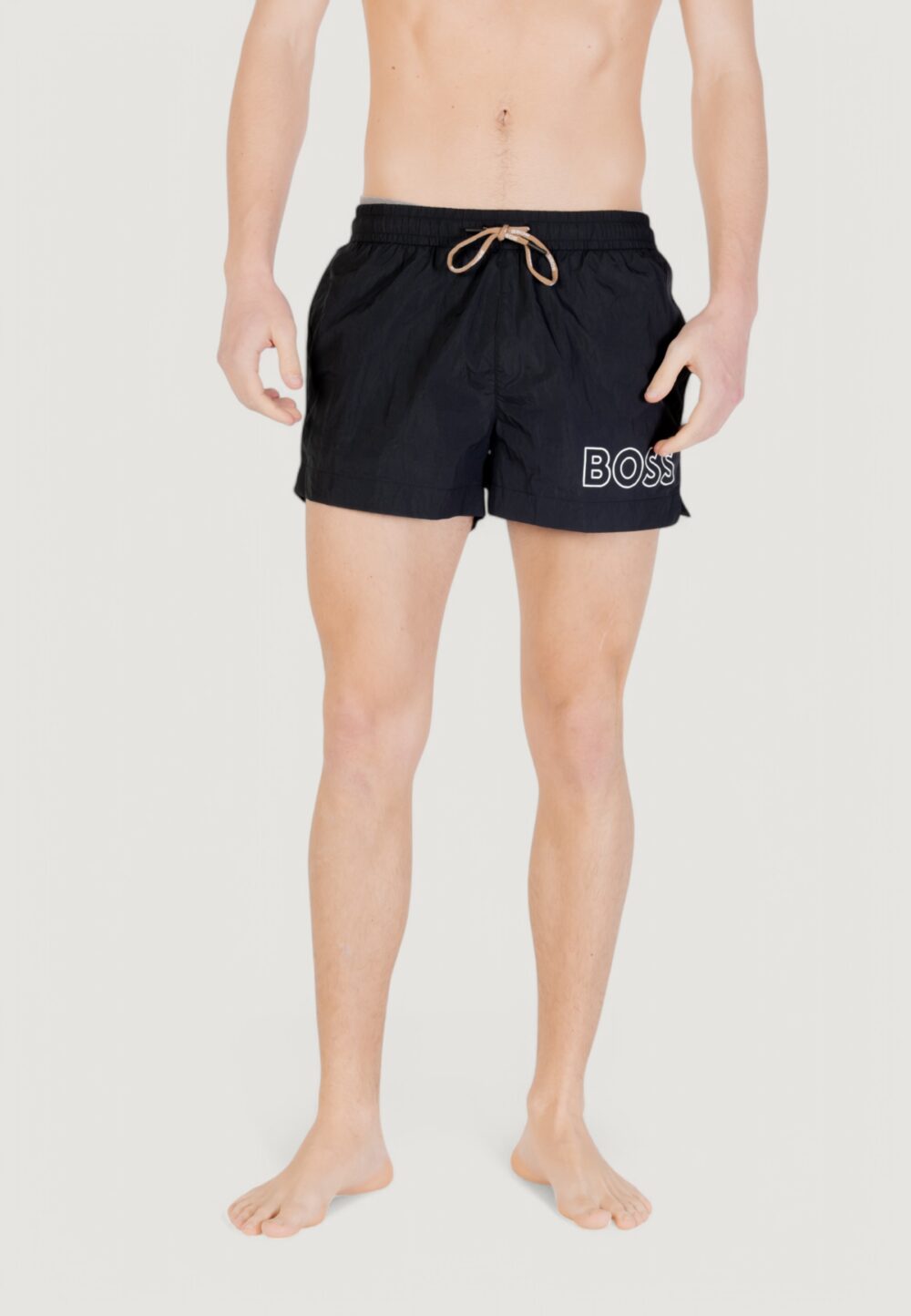 Costume boxer Boss 10229264 Nero - Beige - Foto 3