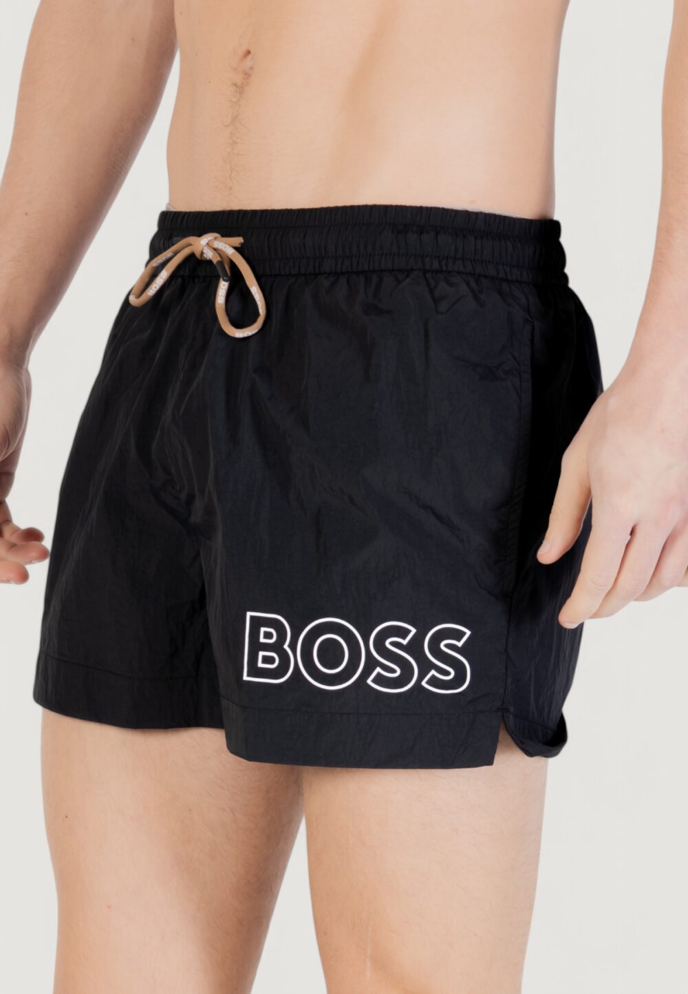 Costume boxer Boss 10229264 Nero - Beige - Foto 4