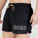 Costume boxer Boss 10229264 Nero - Beige - Foto 4