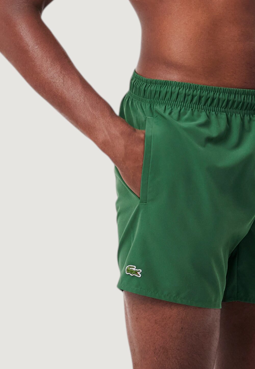 Costume slip LACOSTE  Verde - Foto 4