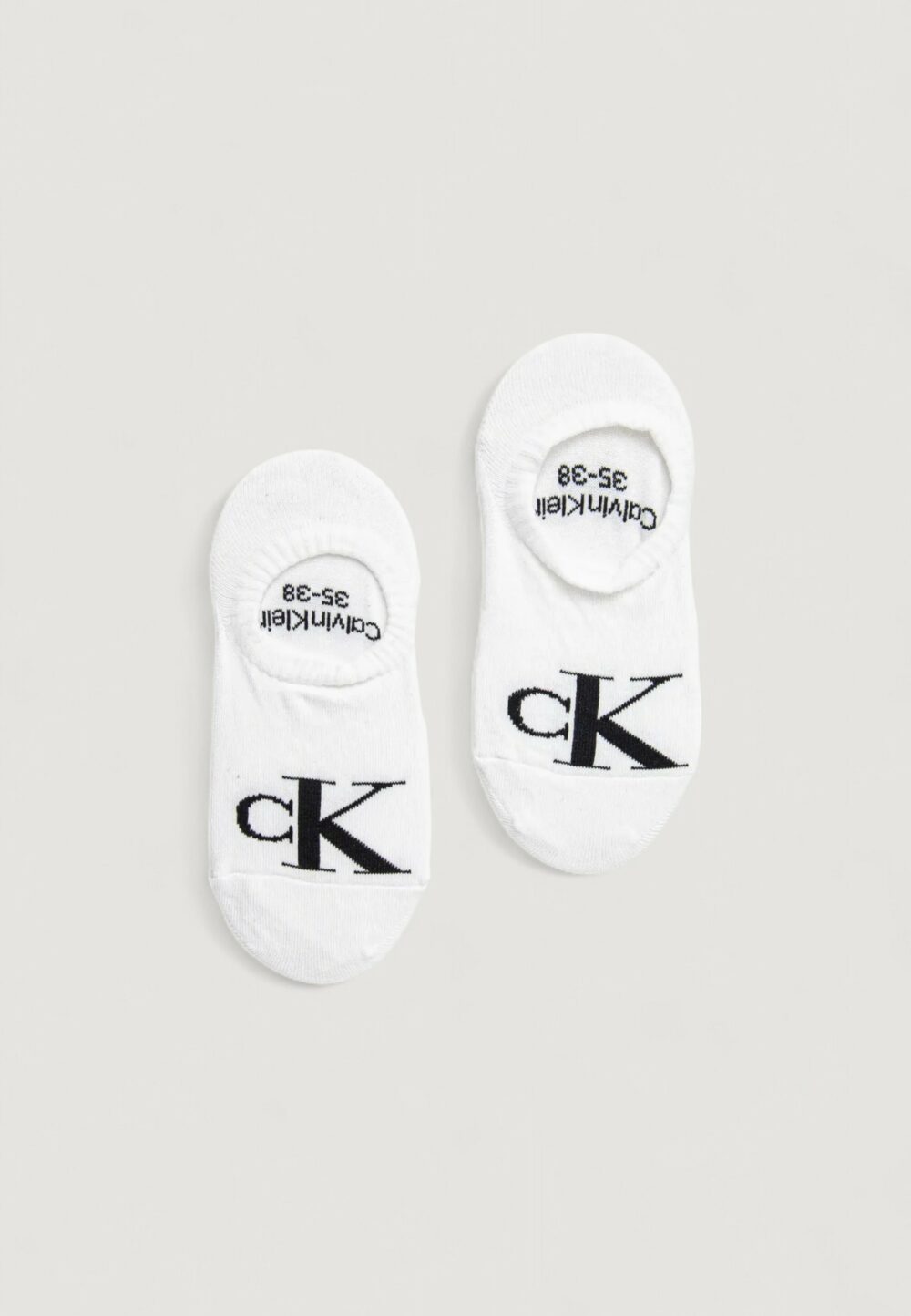 Fantasmini Calvin Klein Jeans FOOTIE HIGH CUT 2P Bianco - Foto 1