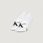 Fantasmini Calvin Klein Jeans FOOTIE HIGH CUT 2P Bianco - Foto 2