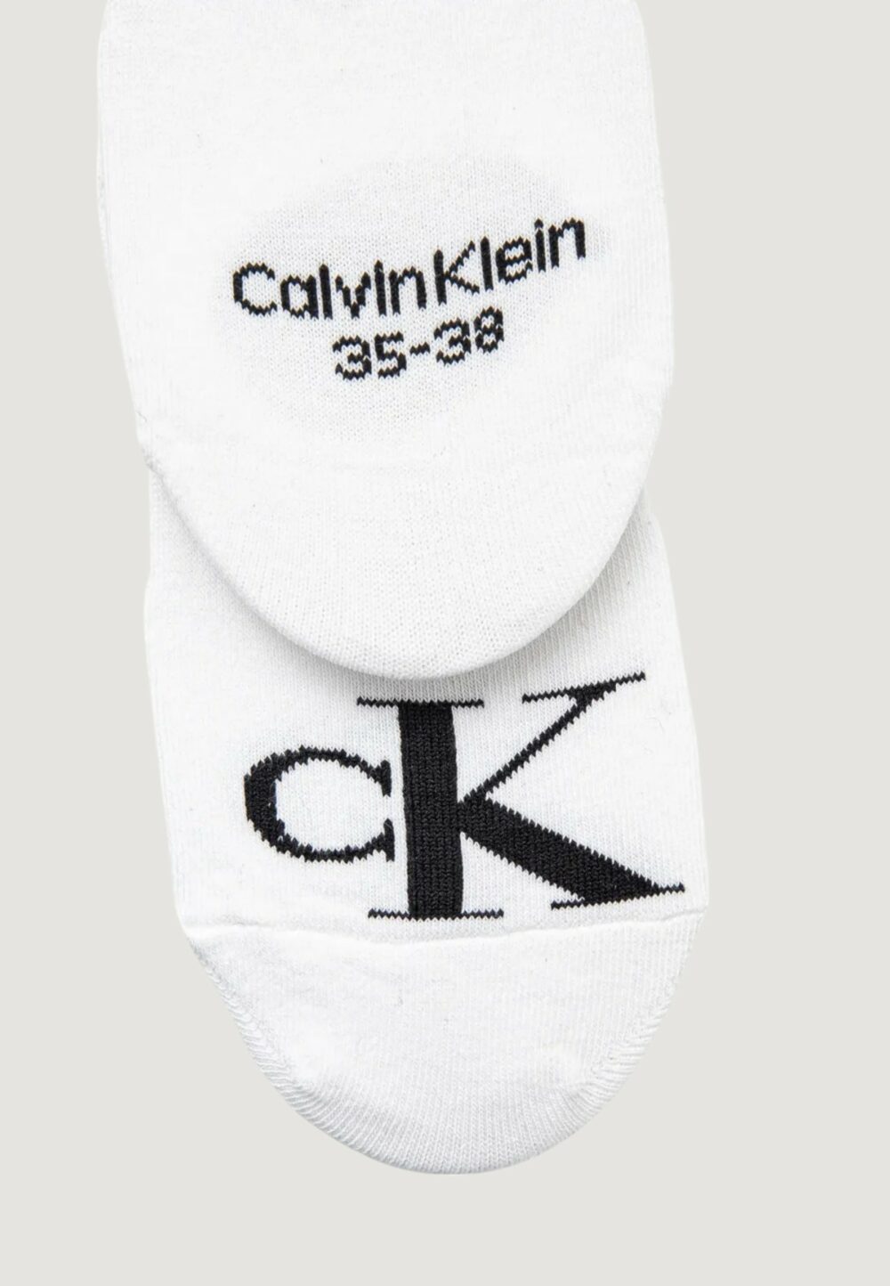 Fantasmini Calvin Klein Jeans FOOTIE HIGH CUT 2P Bianco - Foto 4