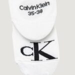Fantasmini Calvin Klein Jeans FOOTIE HIGH CUT 2P Bianco - Foto 4