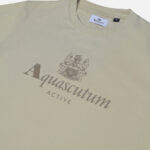 Felpa senza cappuccio Aquascutum BIG LOGO CREWNECK Beige - Foto 3