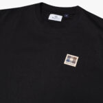 Felpa senza cappuccio Aquascutum RUBBER PATCH CREWNECK Nero - Foto 3