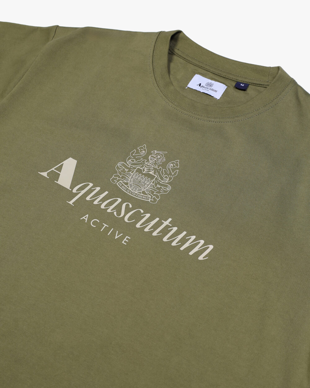 Felpa senza cappuccio Aquascutum BIG LOGO CREWNECK Verde - Foto 3