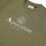 Felpa senza cappuccio Aquascutum BIG LOGO CREWNECK Verde - Foto 3
