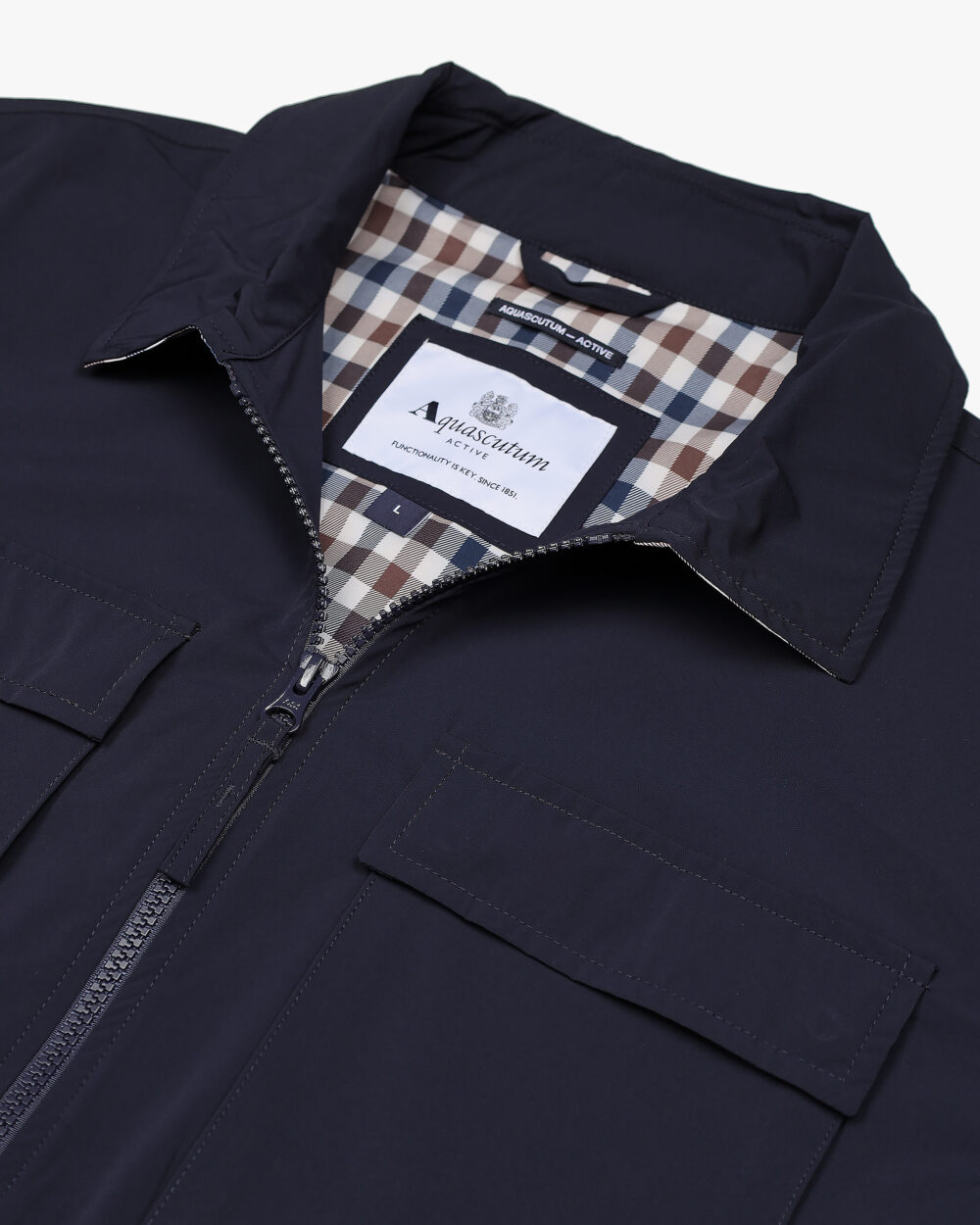 Giacchetto Aquascutum STRETCH OVERSHIRT Blu - Foto 3