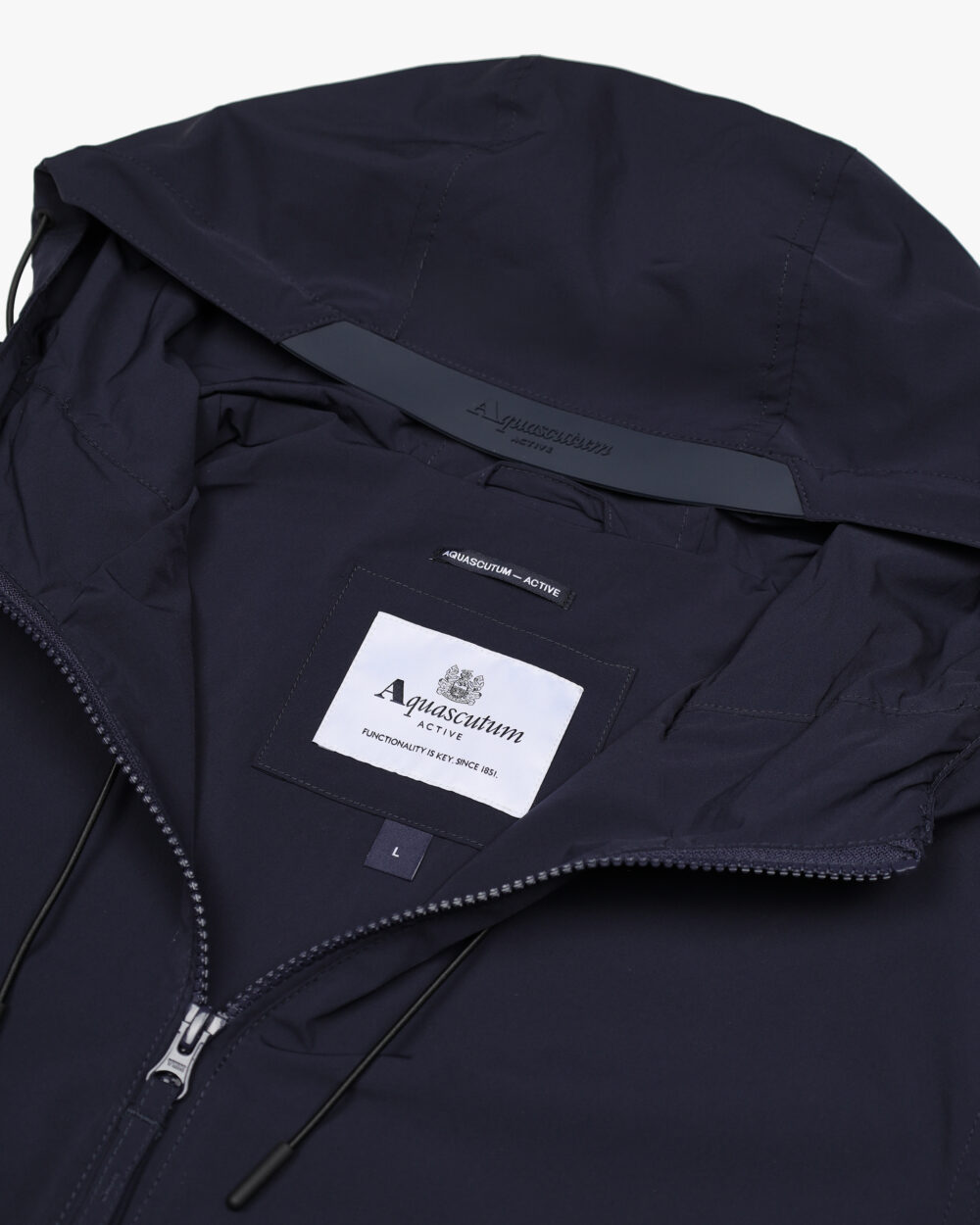 Giacchetto Aquascutum HOODED STRETCH WINDBREAKER Blue scuro - Foto 3