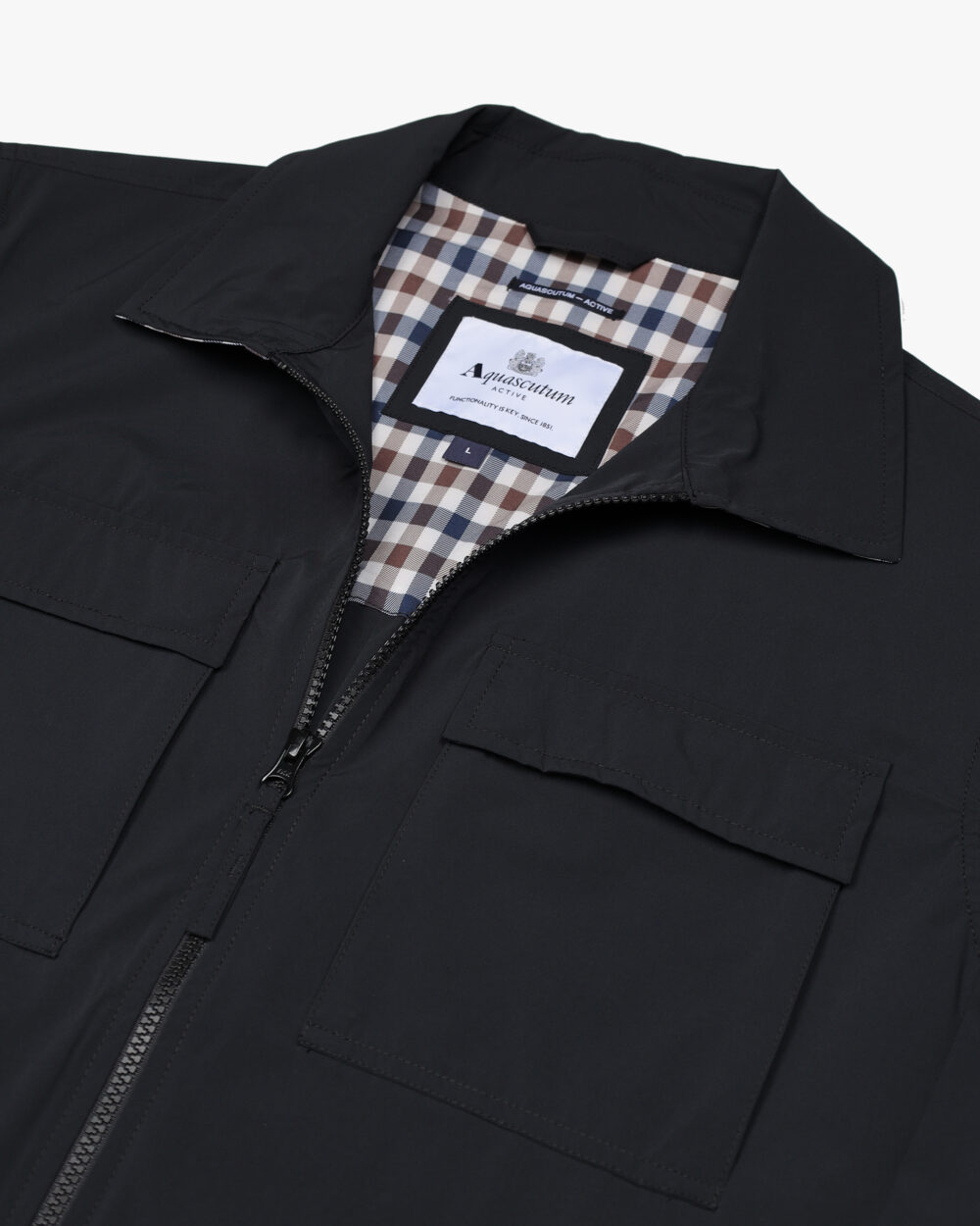 Giacchetto Aquascutum STRETCH OVERSHIRT Nero - Foto 3