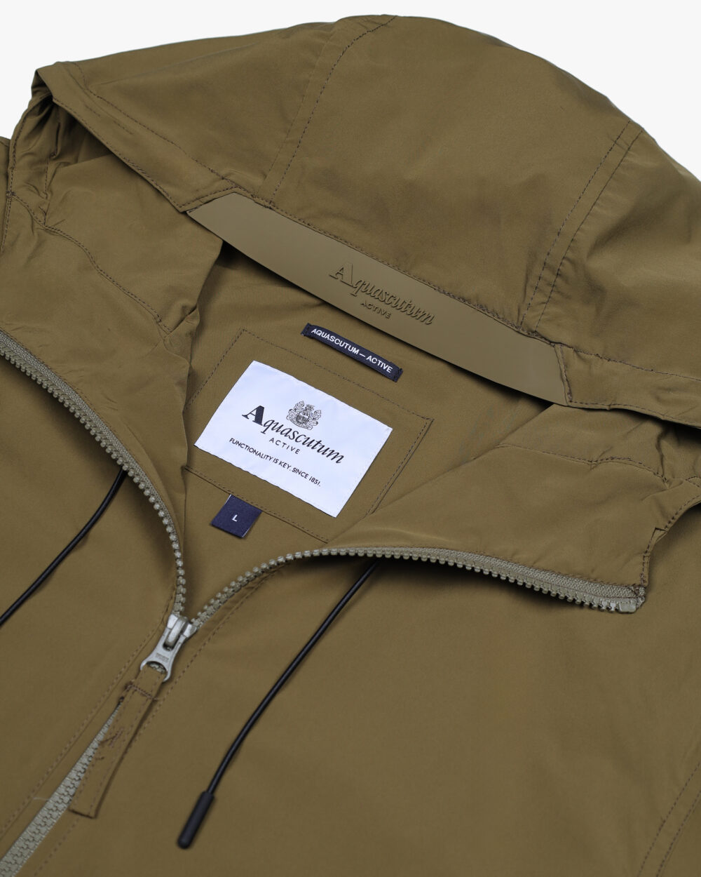 Giacchetto Aquascutum HOODED STRETCH WINDBREAKER Verde - Foto 3